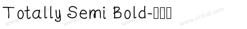 Totally Semi Bold字体转换